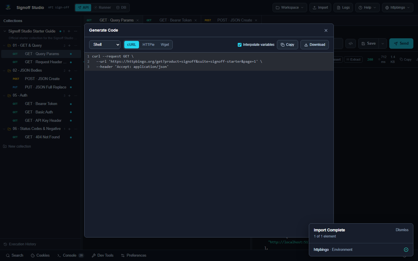 Generate Code